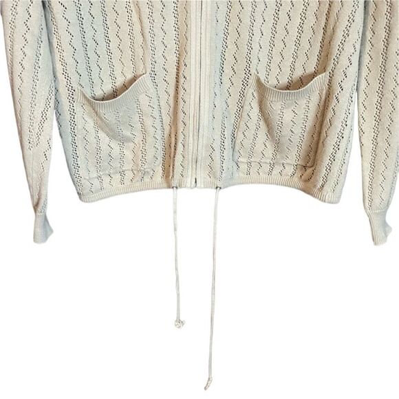 Koret knitted zippered knit cardigan. Size large - Picture 2 of 10